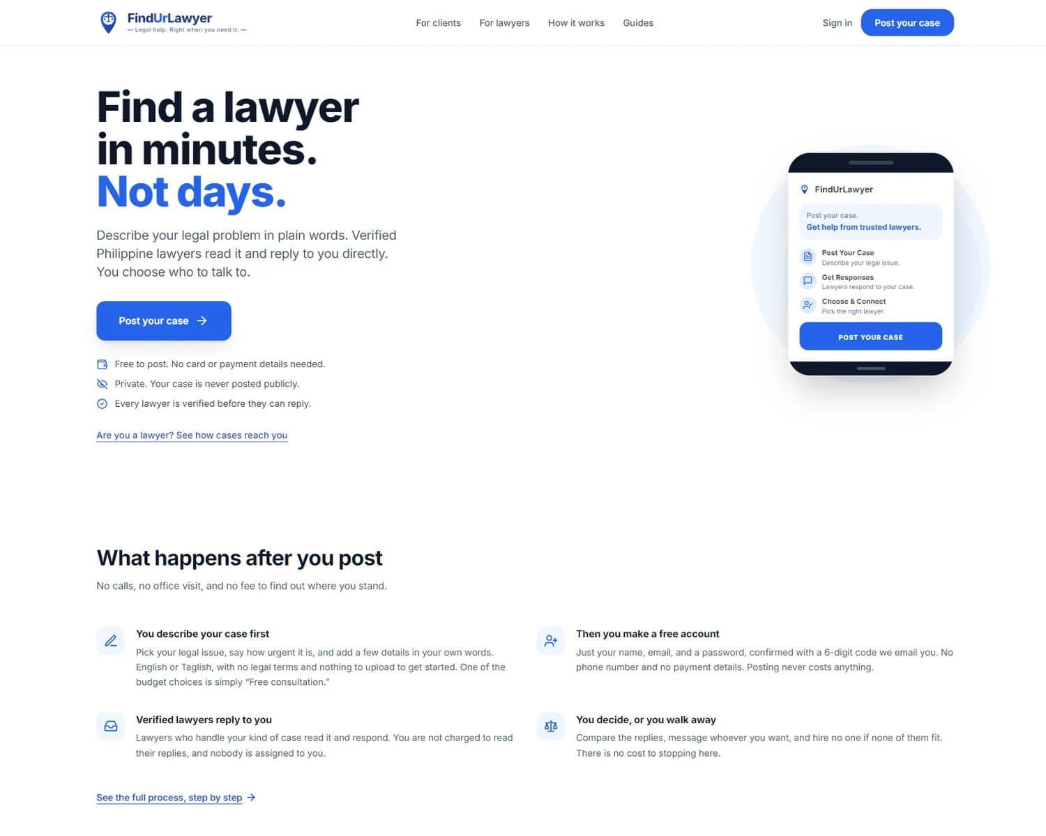 FindUrLawyer, Legal Marketplace for the Philippines preview